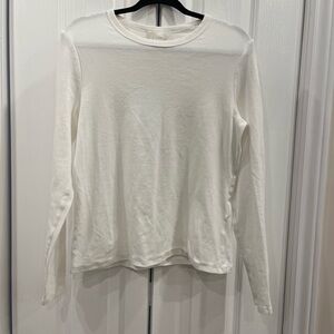Classic White Long Sleeve Top